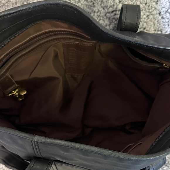 Coach Black leather laptop business shopper tote - Picture 6 of 9